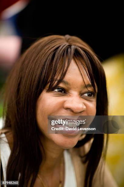 Dambisa Moyo, Zambian Economist and author of 'Dead Aid: Why Aid is Not Working and How There is a Better Way For Africa', attends the Hay festival...