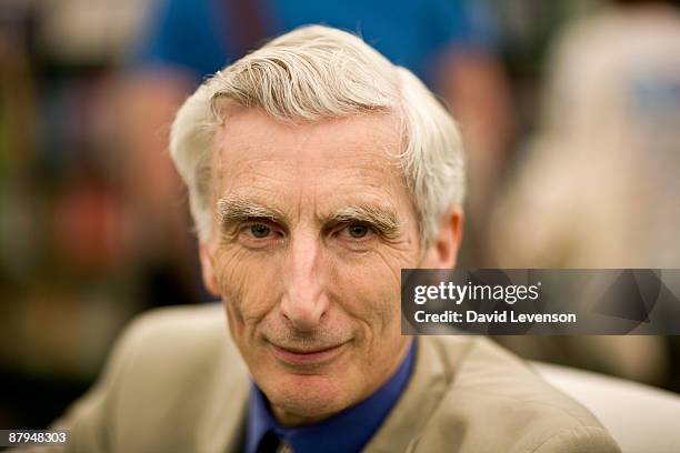 Martin Rees, the Astronomer Royal, poses for a portrait at the Hay festival on May 24, 2009 in Hay-on-Wye, Wales.