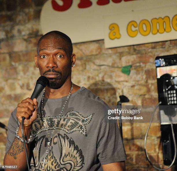 Charlie Murphy performs as he headlines at The Stress Factory Comedy Club on May 23, 2009 in New Brunswick, New Jersey.