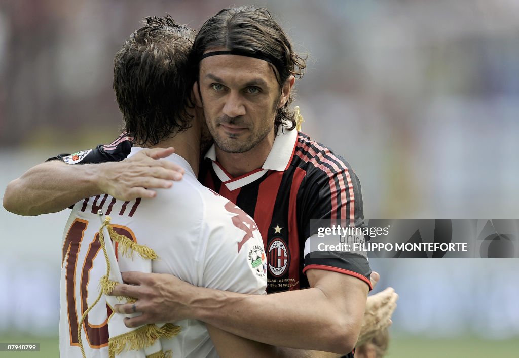 AS Roma's forward and captain Francesco