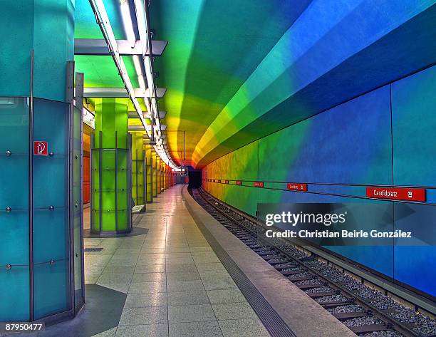 u-bahnhof candidplatz - christian beirle gonzález stock-fotos und bilder