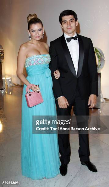 Lola Karimova and her husband arrive to attend the F1 Gala Dinner at the Monaco Sporting Club on May 24, 2009 in Monte Carlo, Monaco.