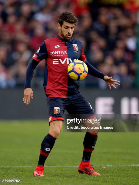 Miguel Veloso of Genua during the Italian Serie A match between Genoa v AS Roma at the Stadio Luigi Ferraris on November 26, 2017 in Rome Italy