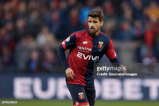 Miguel Veloso of Genua during the Italian Serie A match between Genoa v AS Roma at the Stadio Luigi Ferraris on November 26, 2017 in Rome Italy