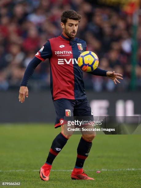Miguel Veloso of Genua during the Italian Serie A match between Genoa v AS Roma at the Stadio Luigi Ferraris on November 26, 2017 in Rome Italy