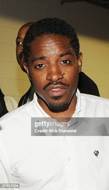 Andre 3000 of OutKast backstage at the Philips Arena on May 24, 2009 in Atlanta, Georgia.