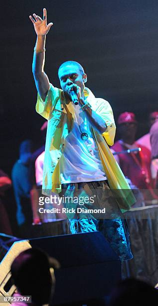Rapper Lil Duval performs at T.I.'s Final Countdown Concert at Philips Arena on May 24, 2009 in Atlanta, Georgia.