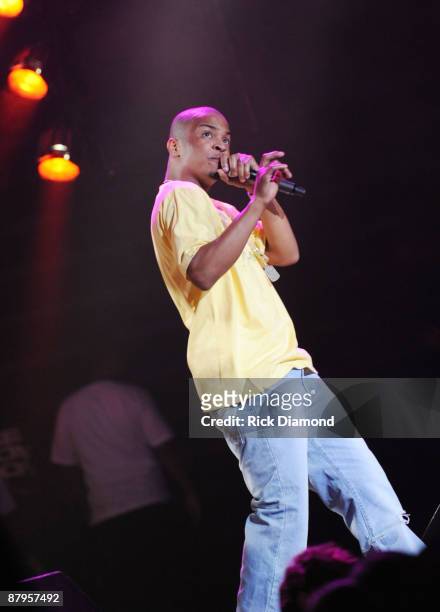 Rapper T.I performs at T.I.'s Final Countdown Concert at Philips Arena on May 24, 2009 in Atlanta, Georgia.