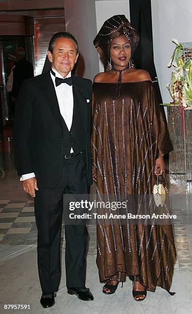 Jacky Ickx and Khadja Nin arrive to attend the F1 Gala Dinner at the Monaco Sporting Club on May 24, 2009 in Monaco, Monaco.