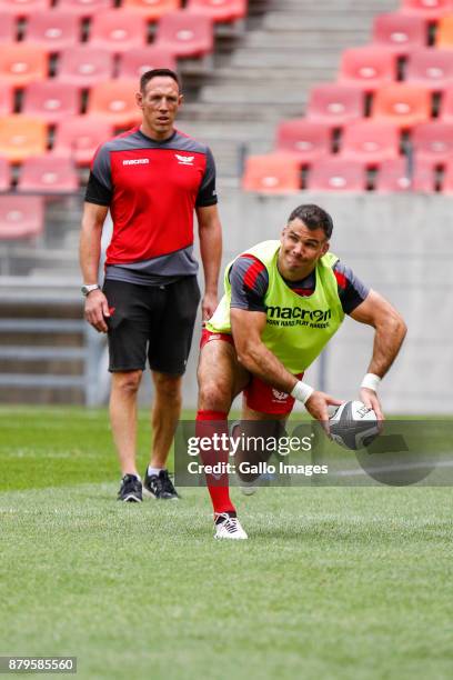 Mike Phillips of Scarlets during the Guinness Pro14 match between Southern Kings and Scarlets at Nelson Mandela Bay Stadium on November 26, 2017 in...