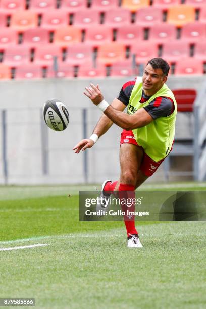 Mike Phillips of Scarlets during the Guinness Pro14 match between Southern Kings and Scarlets at Nelson Mandela Bay Stadium on November 26, 2017 in...