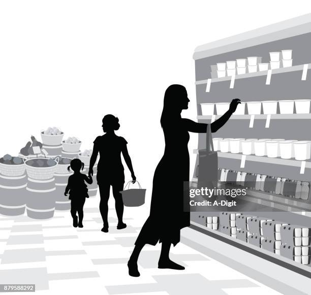 kleptomania - shelf strip stock illustrations