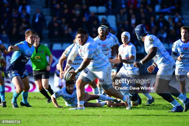 Ben Tameifuna of Racing 92 during the Top 14 match between Racing 92 and Montpellier on November 26, 2017 in Paris, France.