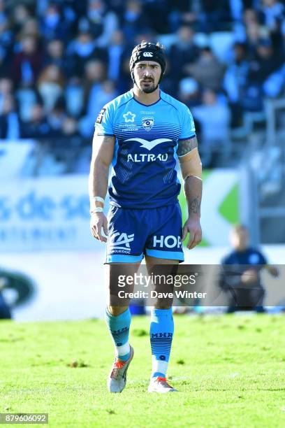 Alexandre Dumoulin of Montpellier during the Top 14 match between Racing 92 and Montpellier on November 26, 2017 in Paris, France.