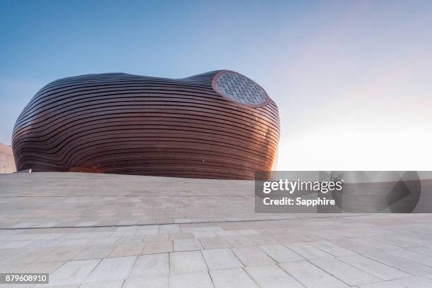 ordos museum, inner mongolia,china - ordos museum stock pictures, royalty-free photos & images