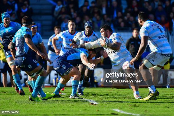 Ben Tameifuna of Racing 92 during the Top 14 match between Racing 92 and Montpellier on November 26, 2017 in Paris, France.