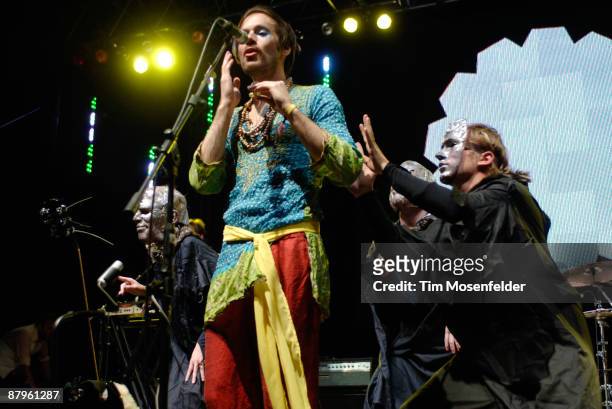 Kevin Barnes of the band Of Montreal performs as part of Day Two of the Sasquatch! Music Festival at the Gorge Amphitheatre on May 24, 2009 in...