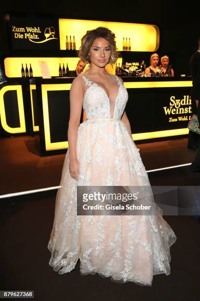 Shirin David during the Bambi Awards 2017 after party at Atrium Tower, Stage Theater on November 16, 2017 in Berlin, Germany.