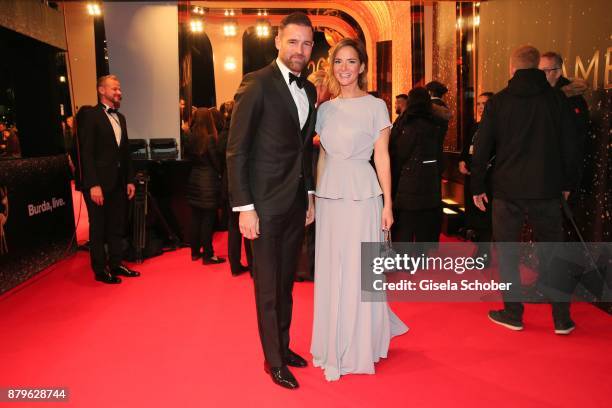 Christoph Metzelder, Judith Dommermuth during the Bambi Awards 2017 at Stage Theater on November 16, 2017 in Berlin, Germany.