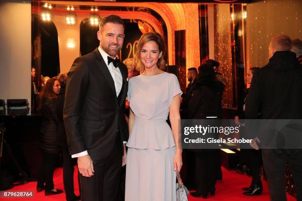 Christoph Metzelder, Judith Dommermuth during the Bambi Awards 2017 at Stage Theater on November 16, 2017 in Berlin, Germany.