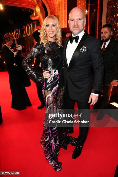 Christian Gries, CEO Depot and his wife Sandra Gries during the Bambi Awards 2017 at Stage Theater on November 16, 2017 in Berlin, Germany.