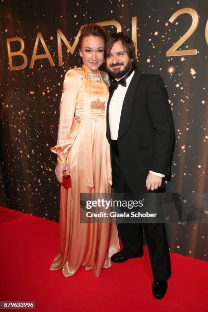 Lisa-Maria Potthoff, Daniel Christensen during the Bambi Awards 2017 at Stage Theater on November 16, 2017 in Berlin, Germany.