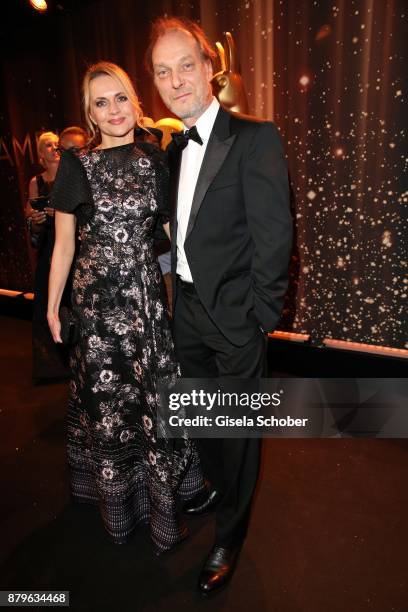 Martin Brambach and his wife Christine Sommer during the Bambi Awards 2017 at Stage Theater on November 16, 2017 in Berlin, Germany.