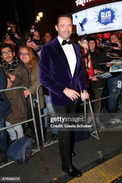 Hugh Jackman and fans during the Bambi Awards 2017 at Stage Theater on November 16, 2017 in Berlin, Germany.