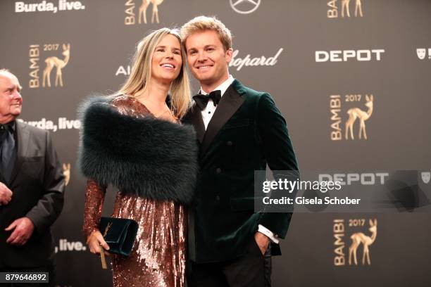 Nico Rosberg and his wife Viviian Sibold during the Bambi Awards 2017 at Stage Theater on November 16, 2017 in Berlin, Germany.