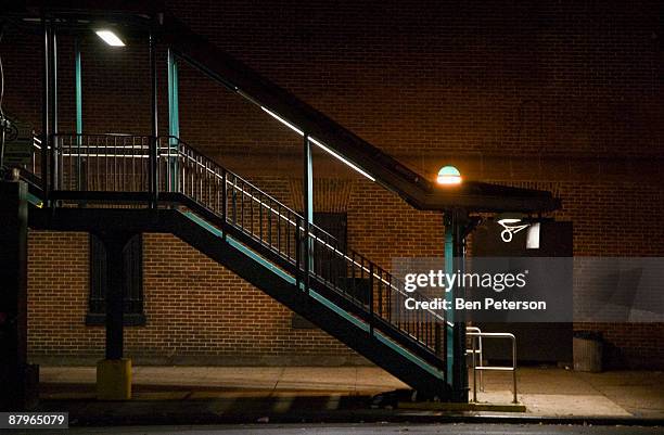 subway stairs - the bronx stock pictures, royalty-free photos & images