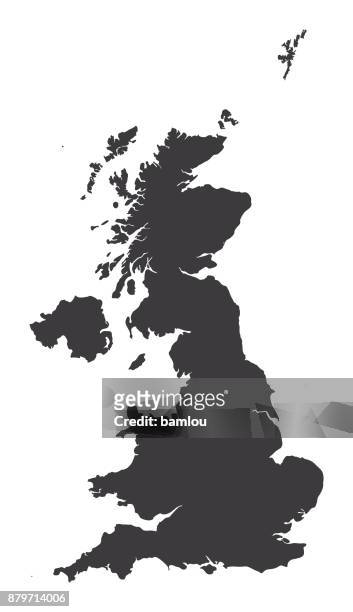 map of united kingdom - greater london stock illustrations