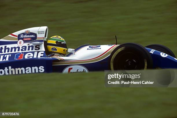 Ayrton Senna, Williams-Renault FW16, Grand Prix of Brazil, Autodromo Jose Carlos Pace, Interlagos, Sao Paolo, 27 March 1994.