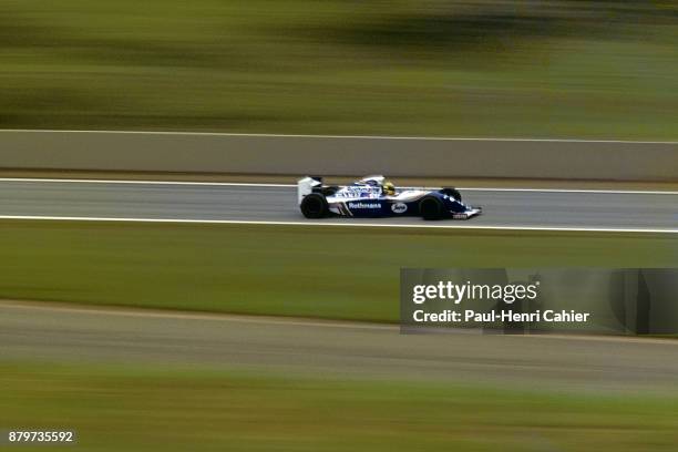 Ayrton Senna, Williams-Renault FW16, Grand Prix of Pacific, Okayama International Circuit, 17 April 1994.