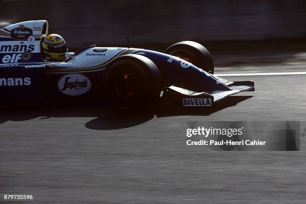 Ayrton Senna, Williams-Renault FW16, Grand Prix of Pacific, Okayama International Circuit, 17 April 1994.