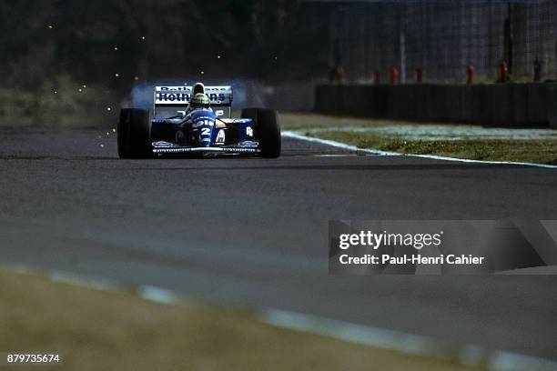 Ayrton Senna, Williams-Renault FW16, Grand Prix of Pacific, Okayama International Circuit, 17 April 1994.