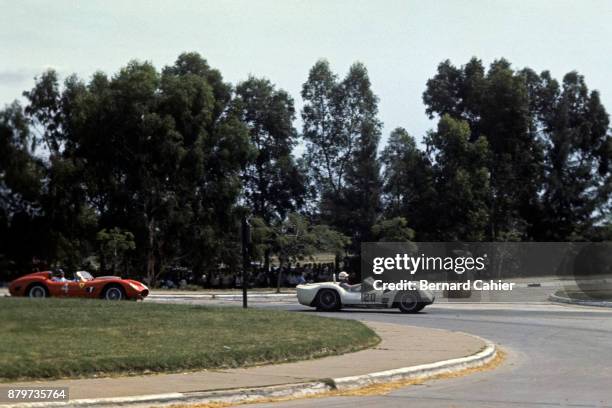 Cliff Allison, Masten Gregory, Ferrari 250 Testa Rossa, Maserati Birdcage Tipo 61, 1000 Km of Buenos Aires, Buenos Aires, 21 January 1960.