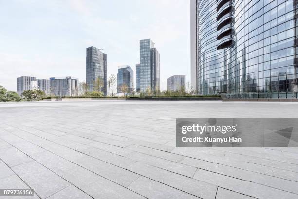 beijing city square , auto advertising background - büropark stock-fotos und bilder