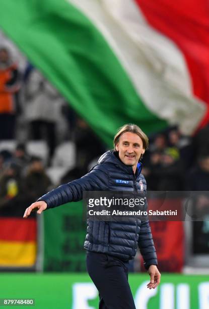 Head coach Davide Nicola of FC Crotone after the Serie A match between Juventus and FC Crotone at Allianz Stadium on November 26, 2017 in Turin,...