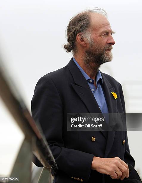 Adventurer Sir Ranulph Fiennes attends a press conference following his return from his successful ascent of Mount Everest on May 26, 2009 in London,...