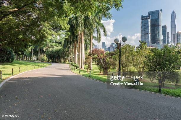 shenzhen park of guangdong province,china - park footpath stock pictures, royalty-free photos & images