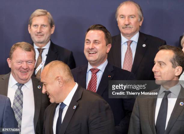 From Left: Danish Prime Minister Lars Lokke Rasmussen, EU European Neighbourhood Policy & Enlargement Negotiations Commissioner Johannes Hahn,...
