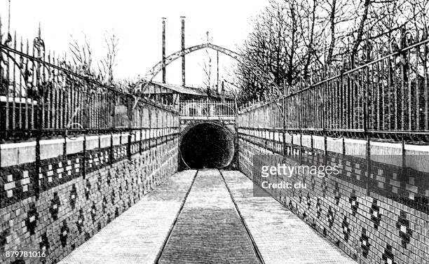 spreewald 隧道在柏林, 西部入口 - 史普雷 幅插畫檔、美工圖案、卡通及圖標