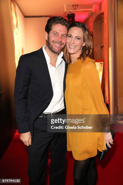 Philip Greffenius and his wife Evelyn Greffenius during the New Faces Award Style 2017 at "The Grand" hotel on November 15, 2017 in Berlin, Germany.