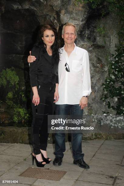 Noomi Rapace and Niels Arden Oplev attend a photocall for the movie 'Man Som Hatar Kvinnor' on May 26, 2009 in Rome, Italy.