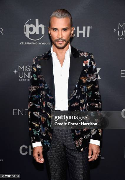 Make-up artist and pageant judge Jay Manuel attends the 2017 Miss Universe Pageant at Planet Hollywood Resort & Casino on November 26, 2017 in Las...