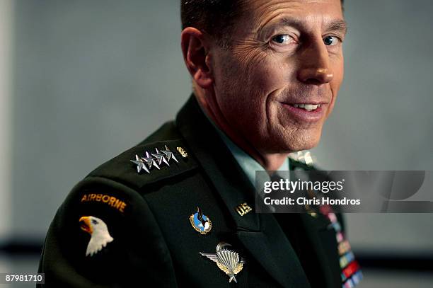 Head of U.S. Central Command General David Petraeus poses for a portrait May 24, 2009 in Prague, Czech Republic. In a recent interview, General...