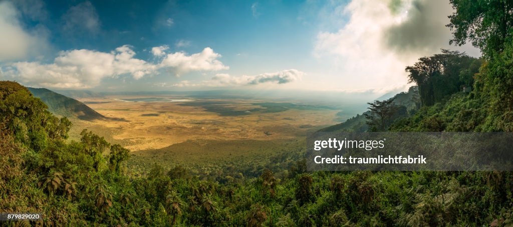 Overview over Ngorongoro Crater