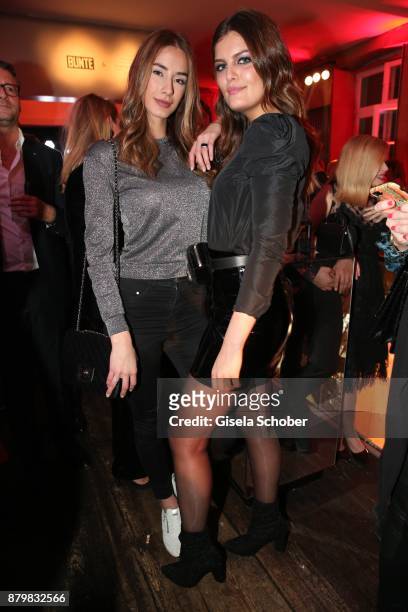 Brenda Patea and Vanessa Fuchs during the New Faces Award Style 2017 at "The Grand" hotel on November 15, 2017 in Berlin, Germany.