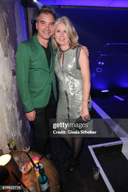 Manuela Kampp-Wirtz and her husband Frank Kampp during the New Faces Award Style 2017 at "The Grand" hotel on November 15, 2017 in Berlin, Germany.