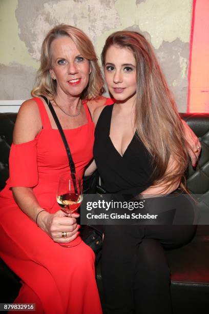 Britta Gessler, wife of Frank Elstner and daughter Enya Elstner during the New Faces Award Style 2017 at "The Grand" hotel on November 15, 2017 in...